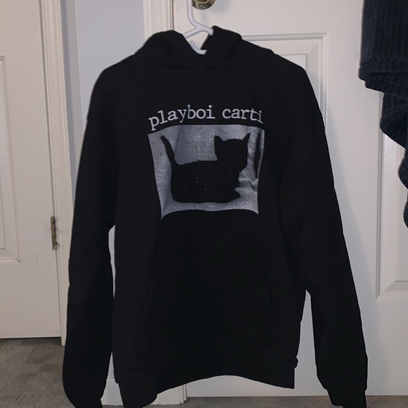 Shirts | Playboi Carti Wlr Cat Hoodie 
